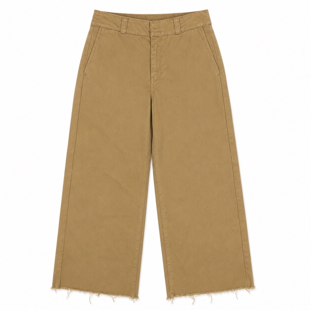Dickies‎ Worker Wide Leg Skater Pants Khaki Cropped Size 25